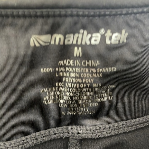 MARIKA TEK Gray Full Length Legging Size M - Picture 4 of 4